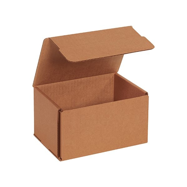 Bsc Preferred 6-1/2 x 4-7/8 x 3-3/4'' Kraft Corrugated Mailers, 50PK MLR4K - main